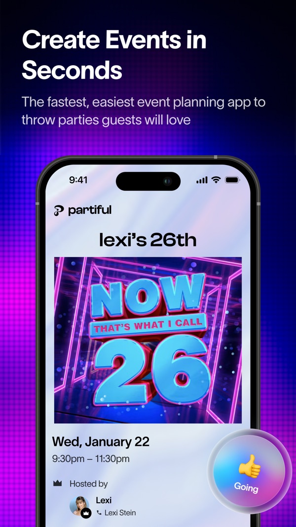 Partiful, convite